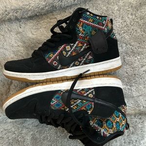 Aztec geometry sb dunk high no box lightly used worn once